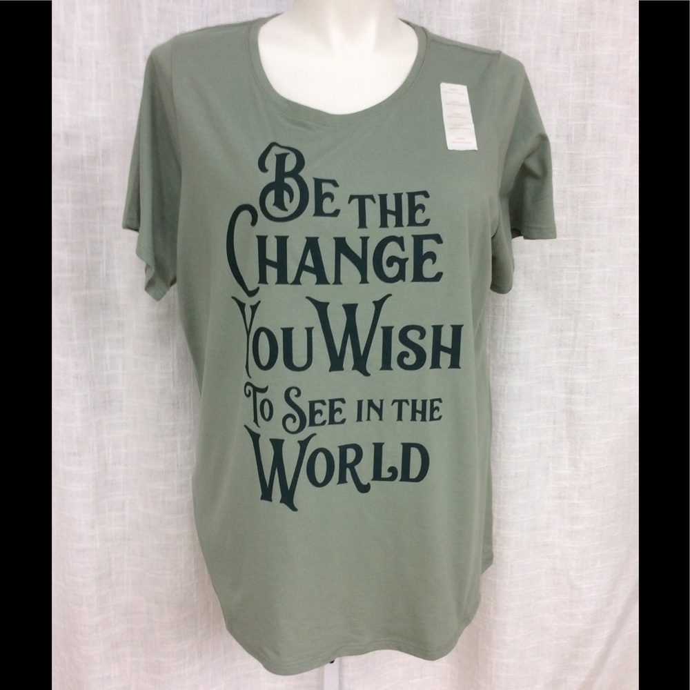 Awake 1X Green Tee